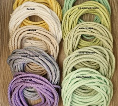 Шнур для вязания ковра 5мм с сердечником полиэфирный меланж