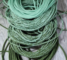 Шнур для вязания ковра 3мм без сердечника полиэфирный градиент