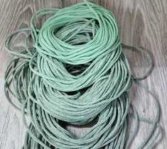 Шнур для вязания ковра 3мм без сердечника полиэфирный градиент