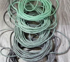 Шнур для вязания ковра 3мм без сердечника полиэфирный градиент