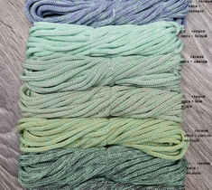 Шнур для вязания меланж полиэфирный 3мм без сердечника