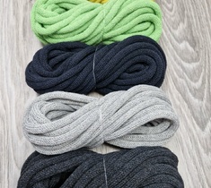 Шнур для вязания и макраме хлопковый 7ММ с сердечником 