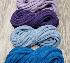 Шнур для вязания и макраме хлопковый 7ММ с сердечником 