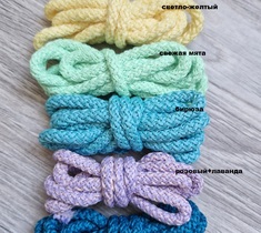 Шнур для вязания ковра 5мм с сердечником полиэфирный 