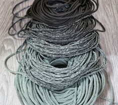 Шнур для вязания ковра 3мм без сердечника полиэфирный градиент