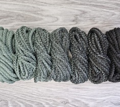 Шнур для вязания ковра 5мм с сердечником полиэфирный Градиент