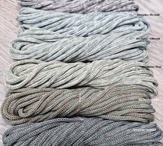 Шнур для вязания меланж полиэфирный 3мм без сердечника