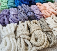 Шнур для вязания ковра 5мм с сердечником полиэфирный 