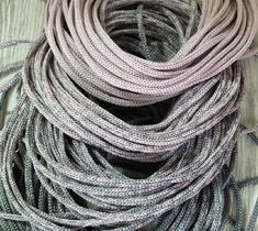 Шнур для вязания ковра 3мм без сердечника полиэфирный градиент