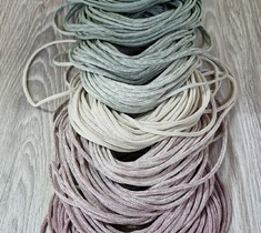 Шнур для вязания ковра 3мм без сердечника полиэфирный градиент