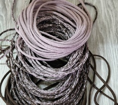 Шнур для вязания ковра 3мм без сердечника полиэфирный градиент