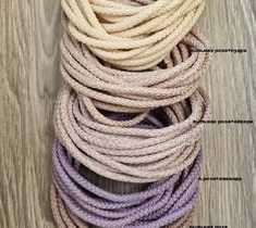 Шнур для вязания ковра 5мм с сердечником полиэфирный меланж