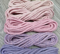 шнур хлопковый для вязания и макраме 4мм без сердечника 