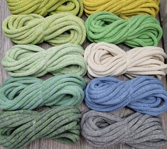 Шнур для вязания и макраме хлопковый 7ММ с сердечником 