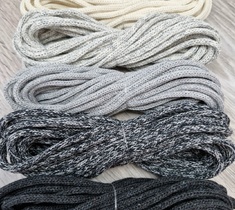 шнур хлопковый для вязания и макраме 4мм без сердечника 