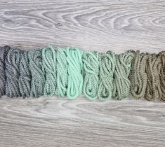 Шнур для вязания ковра 5мм с сердечником полиэфирный Градиент