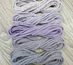 шнур хлопковый для вязания и макраме 4мм без сердечника 