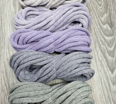 Шнур для вязания и макраме хлопковый 7ММ с сердечником 