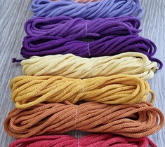 Шнур 3мм полиэфирный без сердечника для вязания ковров/сумок