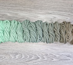 Шнур для вязания ковра 5мм с сердечником полиэфирный Градиент