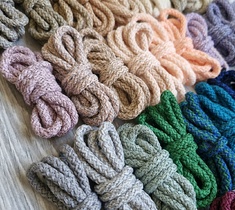 Шнур для вязания ковра 5мм с сердечником полиэфирный 