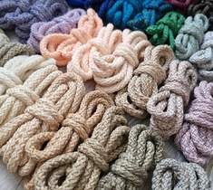 Шнур для вязания ковра 5мм с сердечником полиэфирный 