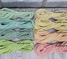 шнур хлопковый для вязания и макраме 4мм без сердечника 